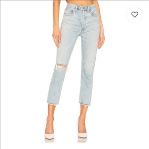 AGOLDE Riley High Rise Straight Crop